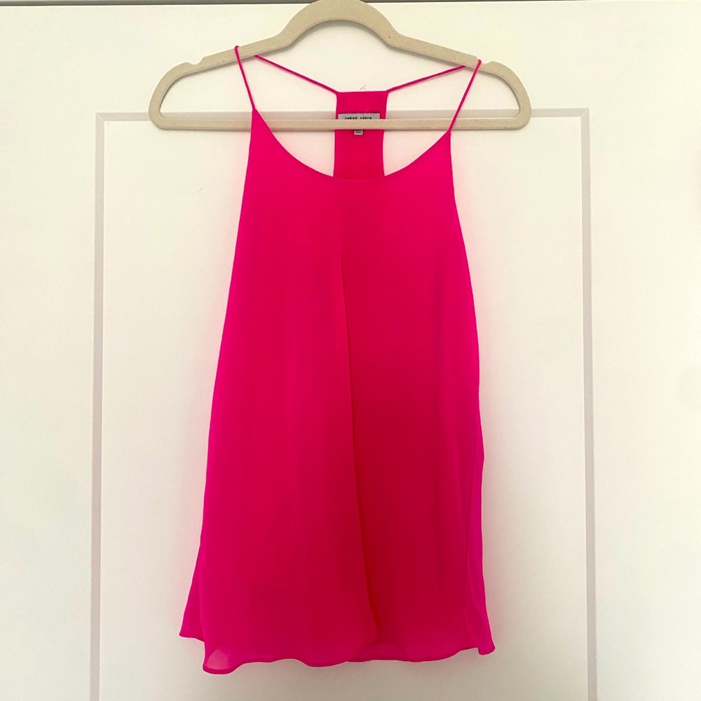 Women's Pink Sleeveless Top
